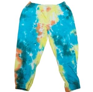 Afrm Plus Size Tie Dye Fleece Joggers Size 3X
